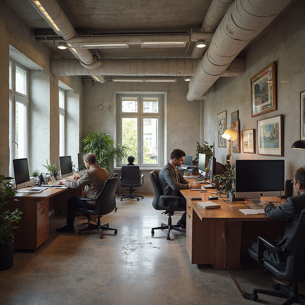 Echipa RoAI Hub în biroul din Sibiu