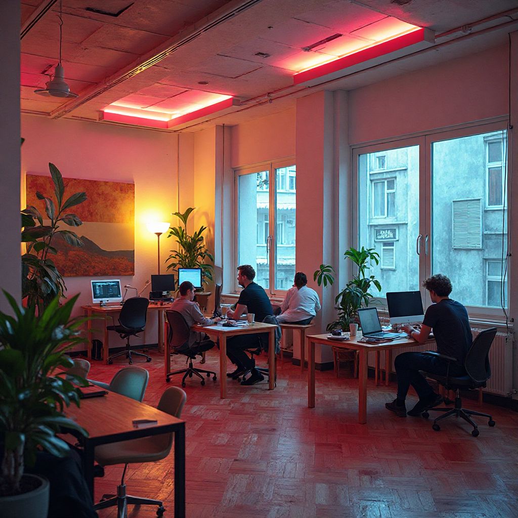 Echipa NeuralDecode în biroul lor din Cluj